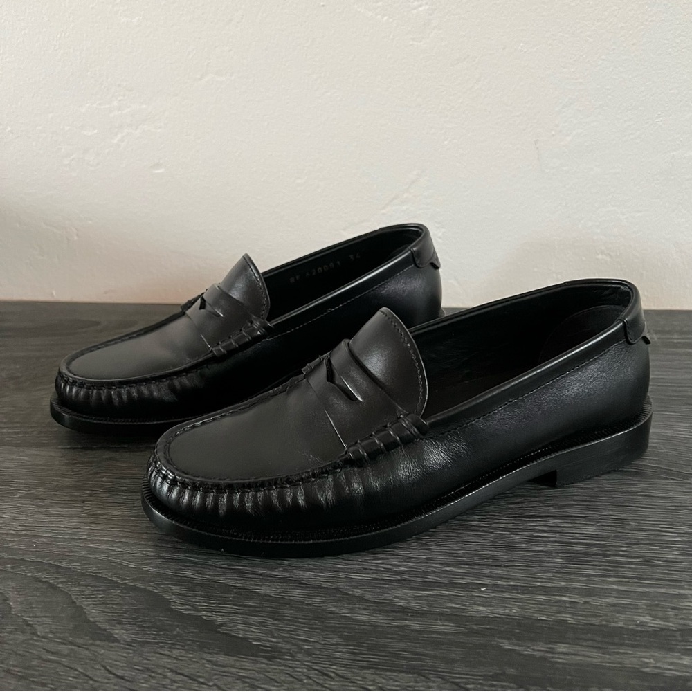 YSL Black Loafers size 34 - Picture 9 of 12